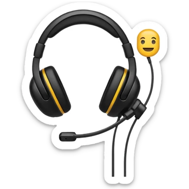 headset gaming emoji sticker