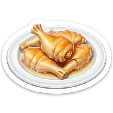 Plate of chicken cartilage  sticker
