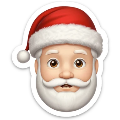 santa claus con ortodoncia sticker