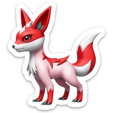 Meloetta-Guilmon-Zangoose-Pokémon-Fakémon-fusion-hybrid-creature sticker