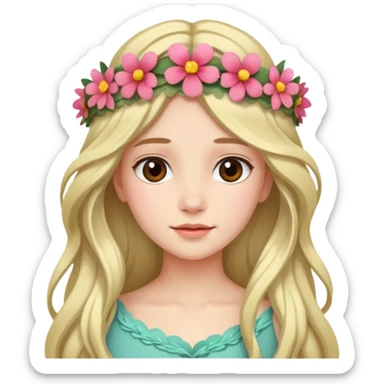 Romantic garil  sticker