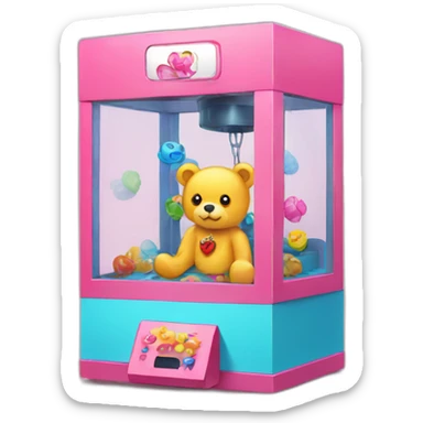 claw machine bears sticker