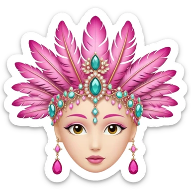 Pink Headpiece  sticker