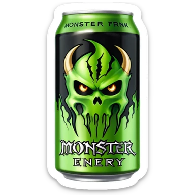 Normal can of monster energy drink nothing else no extra details needed just the real monster can  sticker