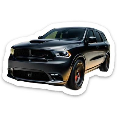 SRT dodge durango hellcat black  sticker