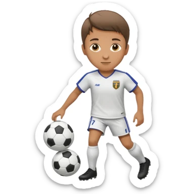 A soccer player sticker