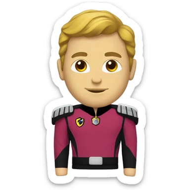 Captain Kirk original series uniform sticker