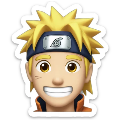Fou rire Naruto sticker