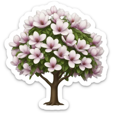 Magnolia tree sticker