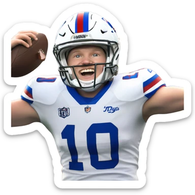 Josh Allen cheering sticker