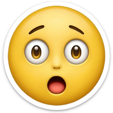 An emoji that looks like “I caught you” sticker