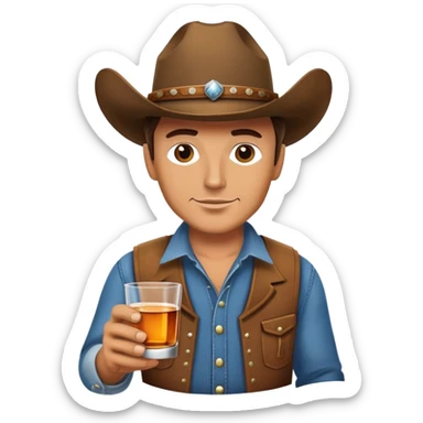 Cowboy Wiskey  sticker