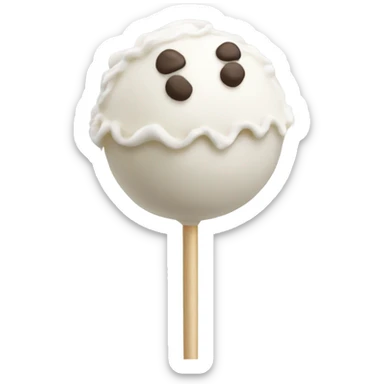 white cake pop sticker