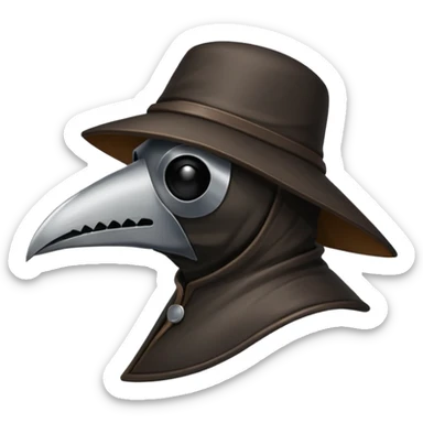 plague doctor beak sticker