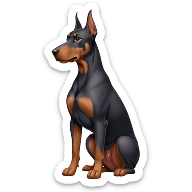 Doberman has been held sticker