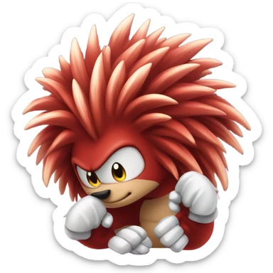 Knuckles the echidna  sticker