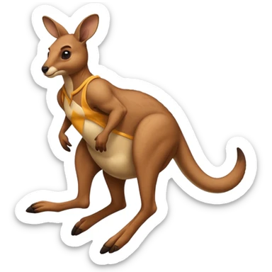 Kangourou qui saute sticker