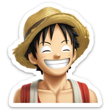 Pleur de rire luffy sticker