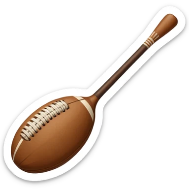 Hurley and sliotar as in what's used for the Irish sport  sticker