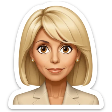 Brigitte MACRON as an APE sticker