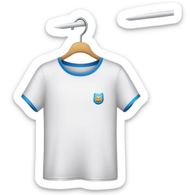 t-shirt on hanger dark sticker