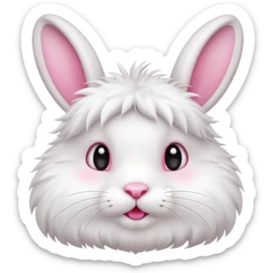 a cute rabbit says "Great!" sticker