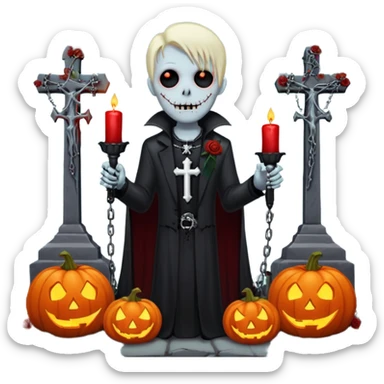 Chris motionless  🕸🦇♱🎃🥀⚰️🪦⛓🕯🎶👻🤘🧟🧛🧛‍♂️🎤 sticker