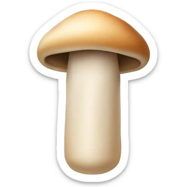 Long skin colored cylinder with a mushroom on top sticker
