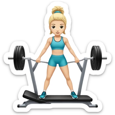 persona estirada en el suelo con las piernas levantadas gimnasio sticker