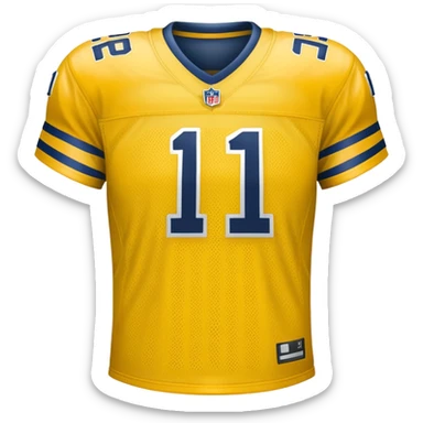 NFL players jersey | need only jersey no 11 in yellow color sticker