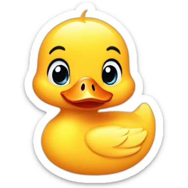 cute baby duck sticker