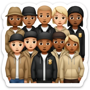 1 million gang members sticker