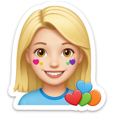 Stikers of girl sticker