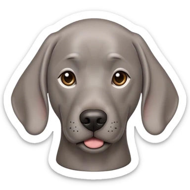 weimaraner emoji sticker