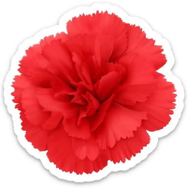 Red carnation sticker