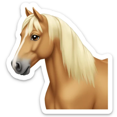 Palomino horse sticker