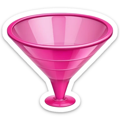 transparent pink sales funnel  sticker