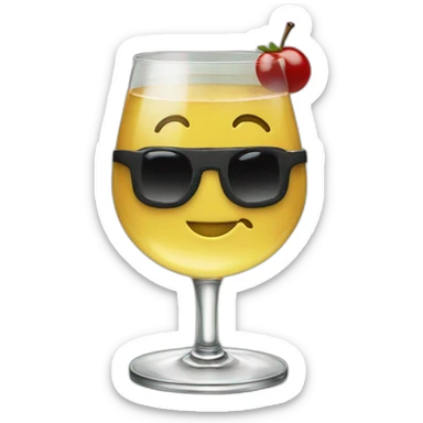 Leonardo Di Caprio movie The Great Gatsby with a glass of martini sticker