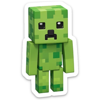 A Minecraft creeper sticker
