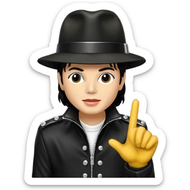 eine birne als micheal jackson verkleidet er soll eine birne sein  sticker