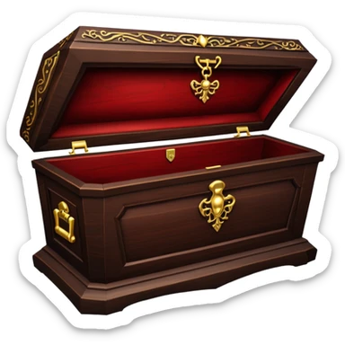 vampire coffin  sticker