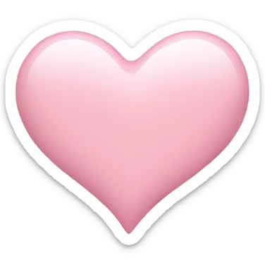 Light pink heart sticker
