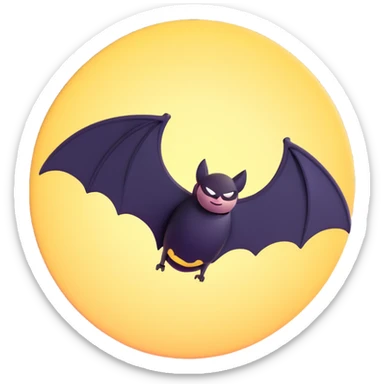 bat signal in the sky sticker
