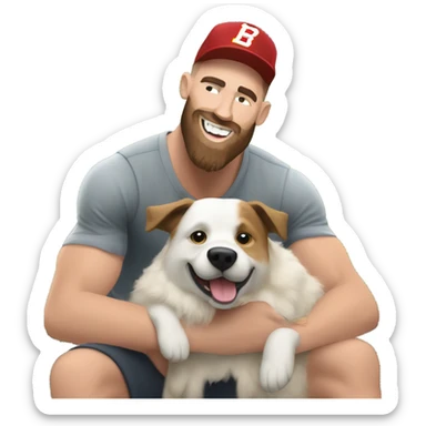 Travis kelce dog sticker