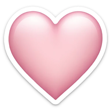 Light pink heart sticker