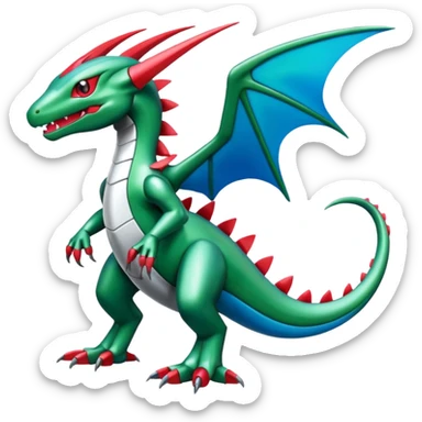  Cool Shiny Digimon-Fakemon-Grovyle-Salamence-Flygon-Mecha full body sticker