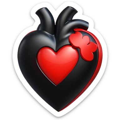 gothic animated heart sticker