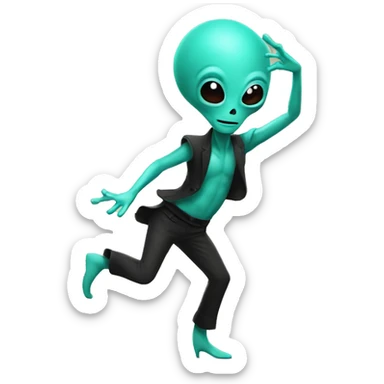 Alien bailando flamenco  sticker