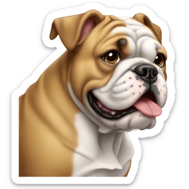 Bulldog ingles hembra  sticker