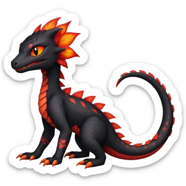Salandit-Salazzle-Litten-Hybrid (Full body) sticker
